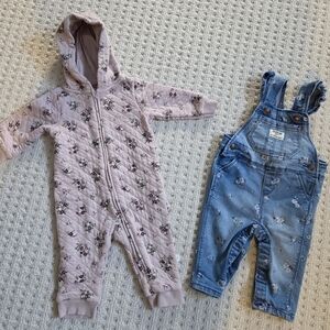 Baby Girl Floral Bundle - 2 Pieces - 6 Months